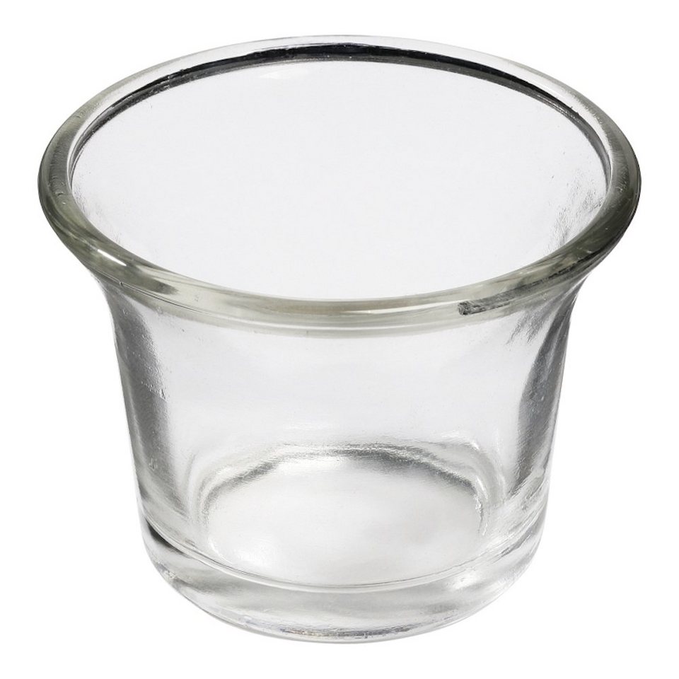 HobbyFun Kugelkerze Teelichtglas gebogen 6,5 x 4,5 cm 1