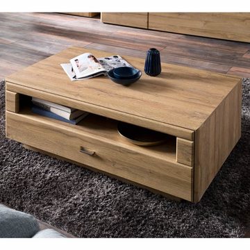 Lomadox Couchtisch FERROL-05, Grandson Oak Nb. mit beidseitiger Ablage - 115/45/70cm