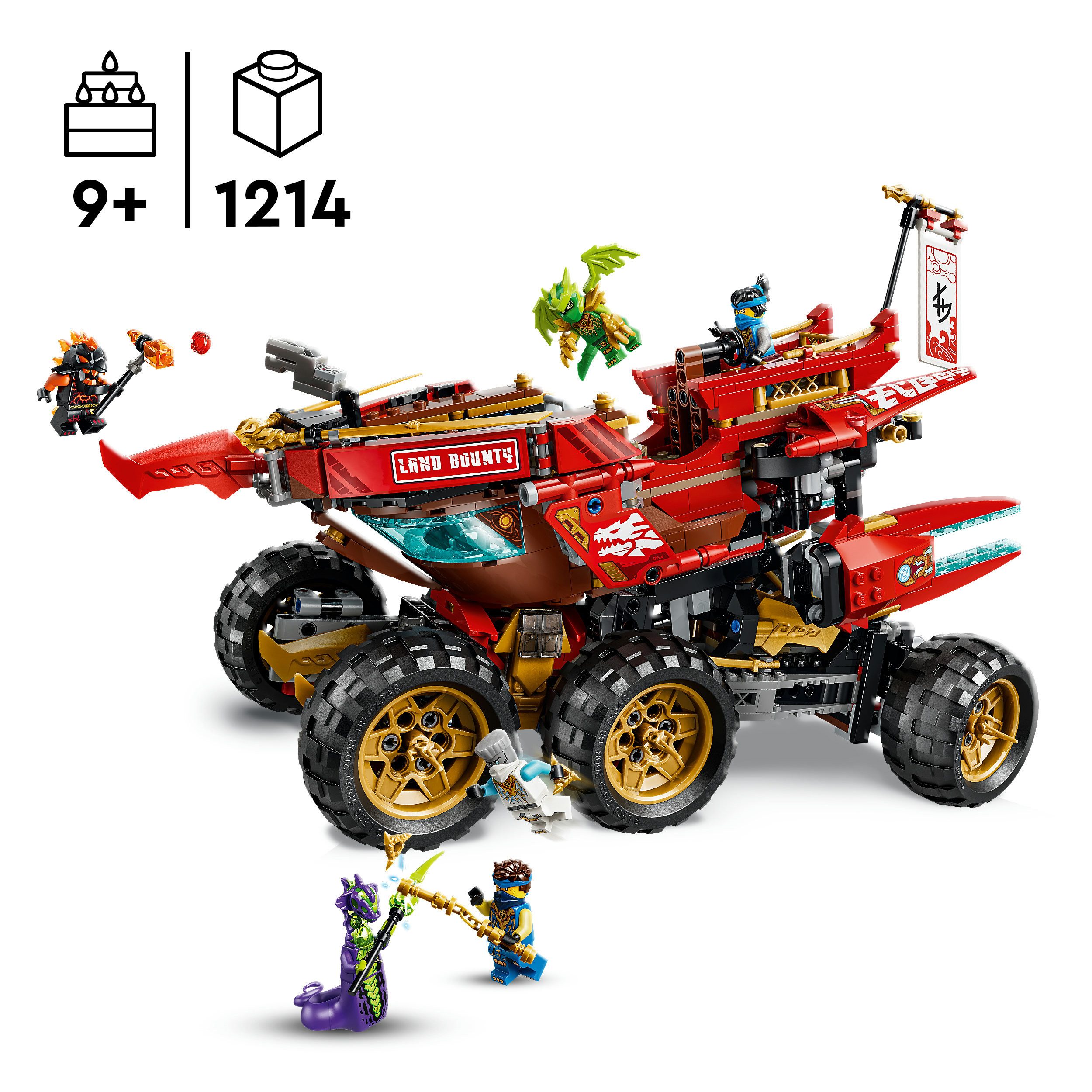 LEGO® Wüstensegler (71869), LEGO Ninjago Konstruktionsspielsteine, (1214 St), Made in Europe