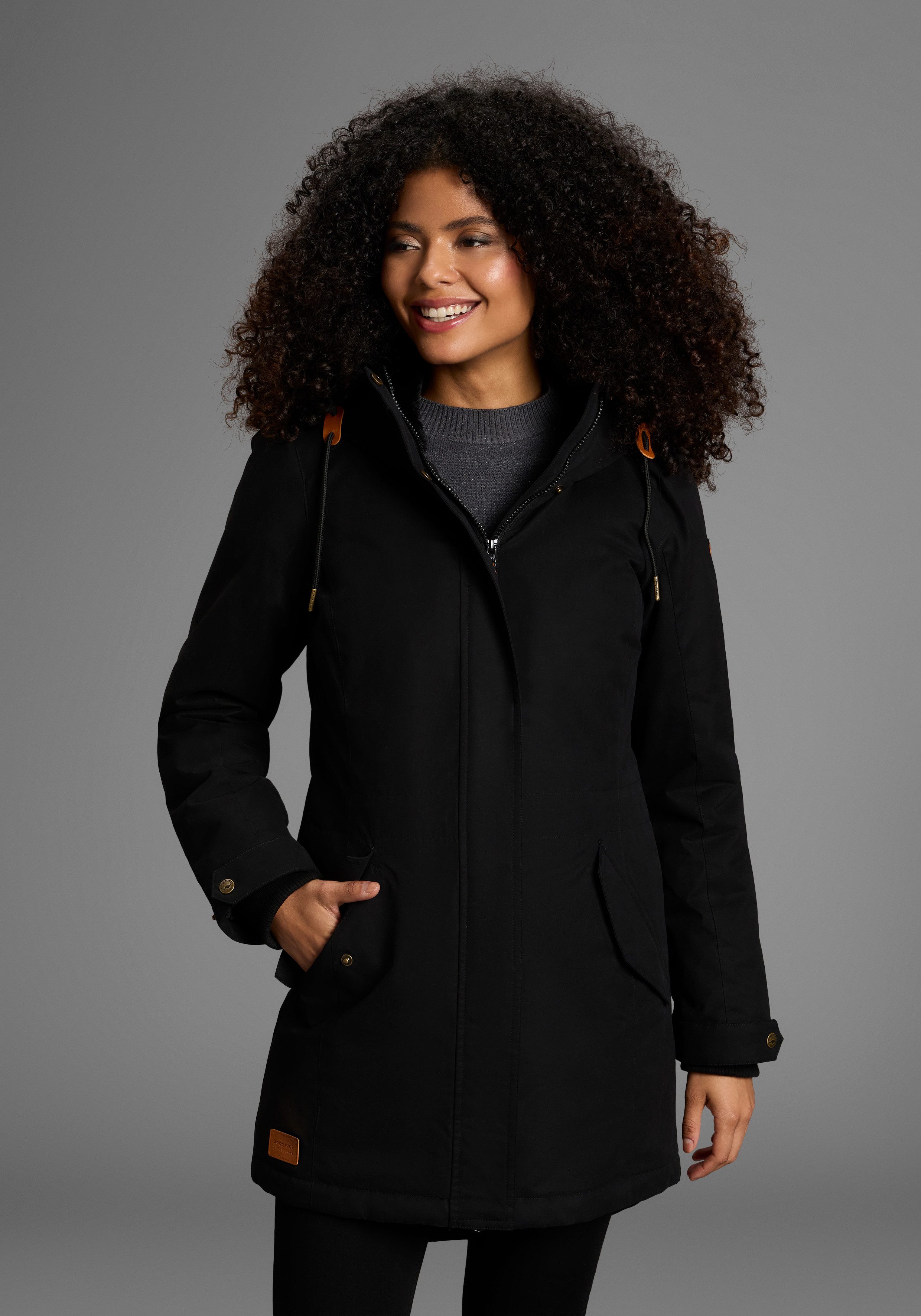 KangaROOS Parka mit Teddy Fellimitat gefüttert, Winterjacke