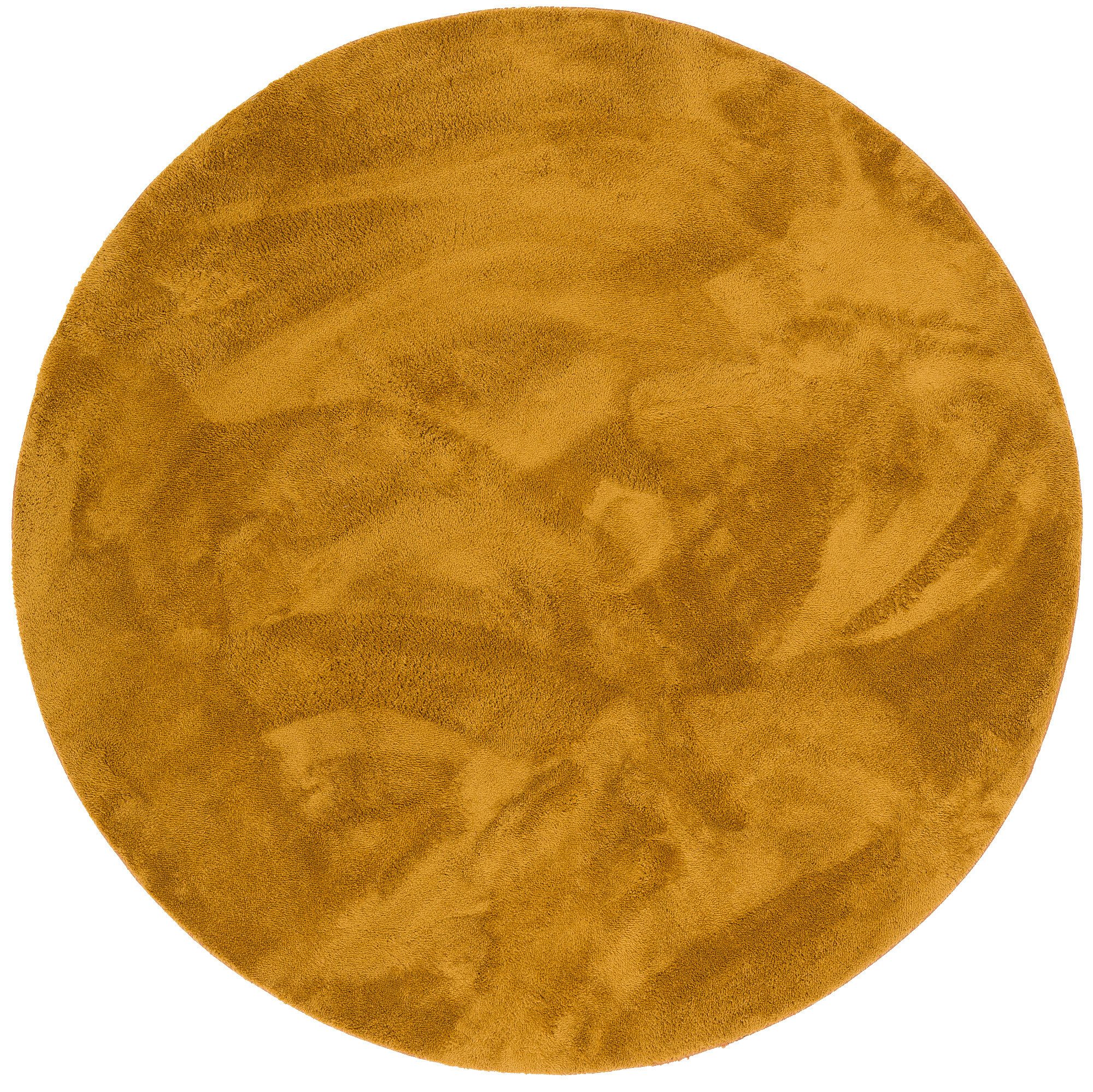 Pergamon Fellteppich Fellteppich Super Soft Pearl Rund, Rund, Höhe: 19 mm