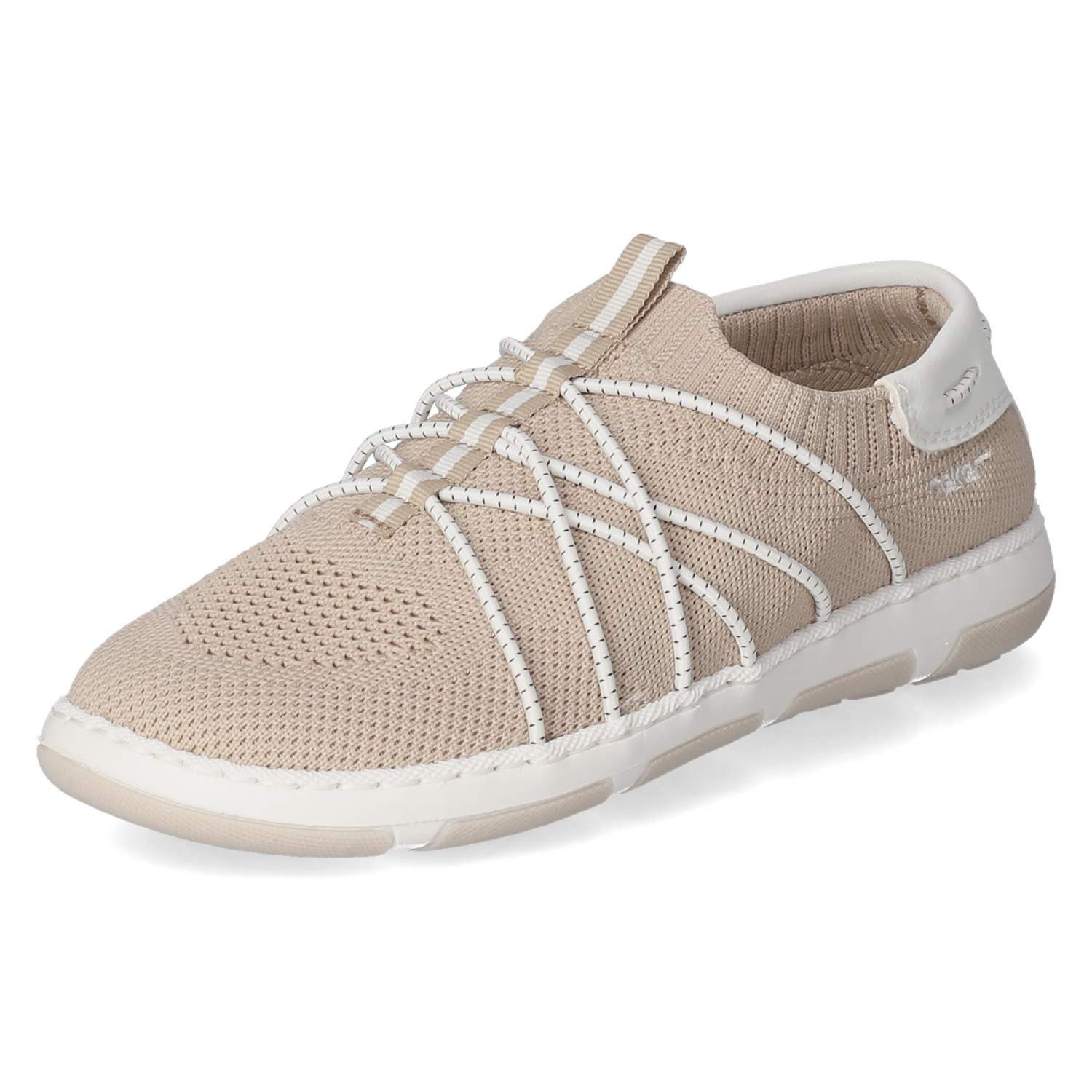 Rieker Rieker 42450-62 Damen Textil & Synthetik beige Slipper günstig online kaufen