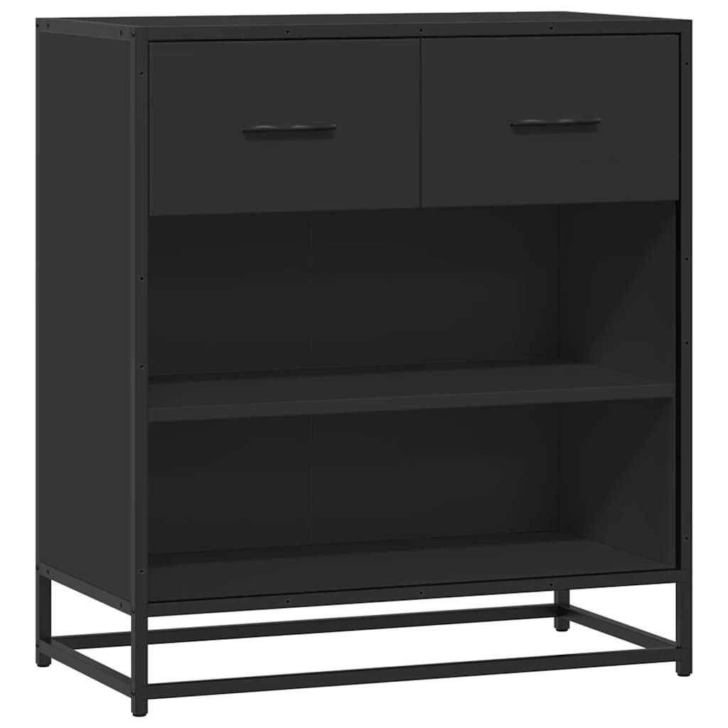 vidaXL Sideboard Sideboard Schwarz 68x35x76 cm Holzwerkstoff (1 St)