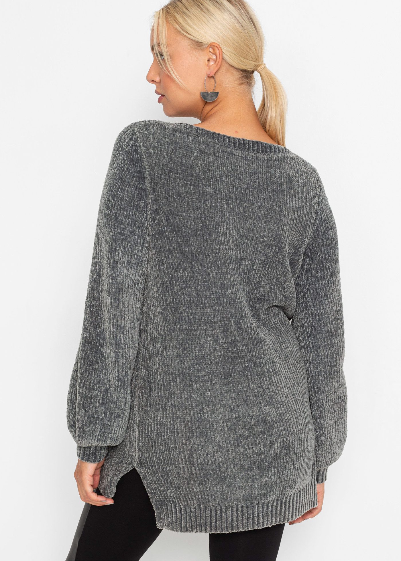 bonprix Longpullover Chenille-Longpullover günstig online kaufen