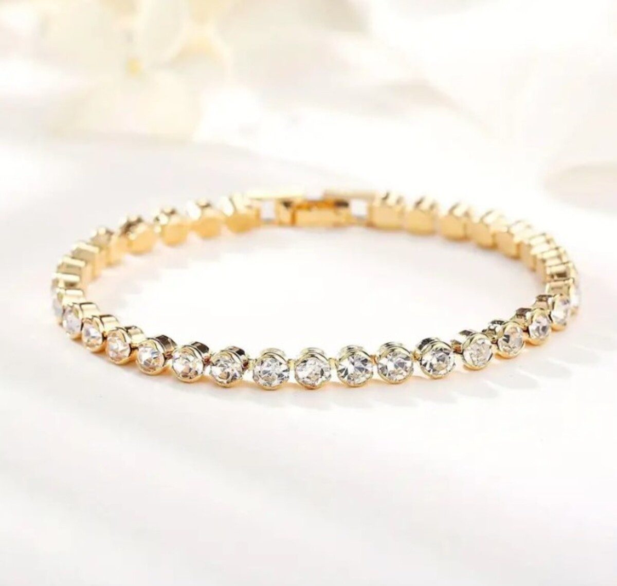 Lale Collection® Armband Glitzer-Strass Tennis-Armband Damen Korea-Style El günstig online kaufen