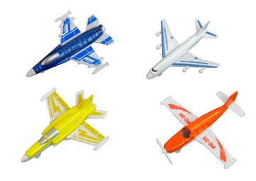 LEAN Toys Spielzeug-Flugzeug Passagierflugzeuge Set Flugzeuge Flugzeugset Maschinen Spielzeug Kind