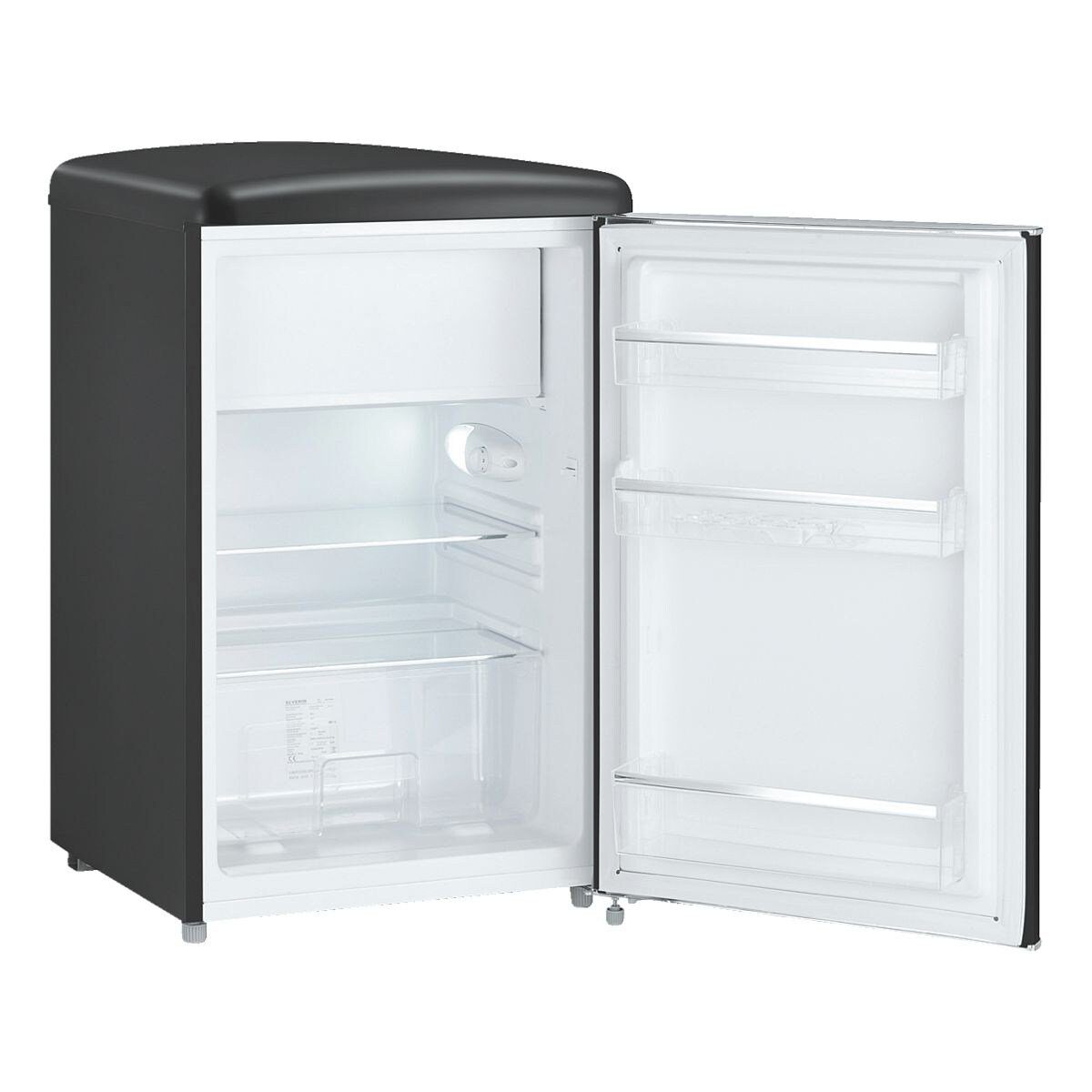 Severin Kühlschrank cm mit breit, 55 8832, hoch, Liter, RKS 108 87.5 cm Gefrierfach mattschwarz