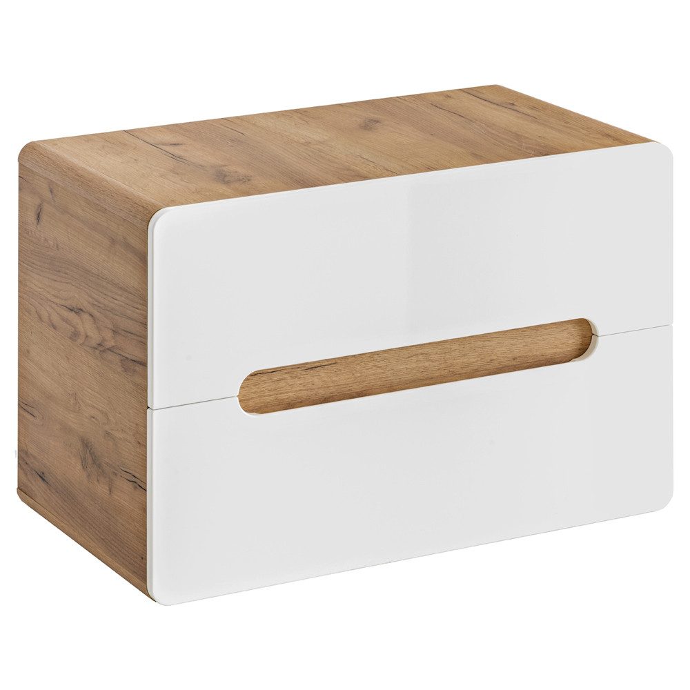 Lomadox Waschbeckenschrank LUTON-56 weiß mit Wotan günstig online kaufen