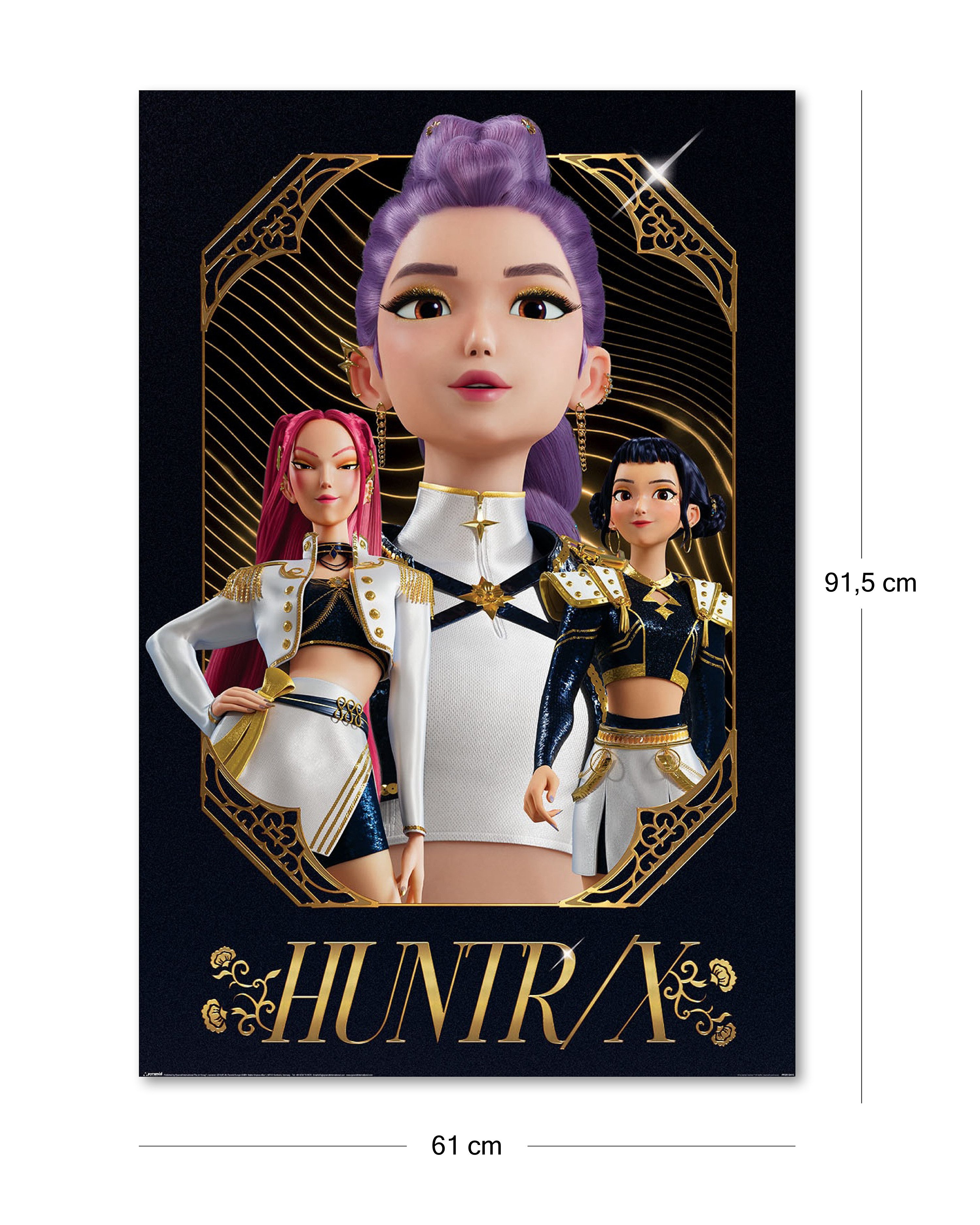 PYRAMID Poster KPop Demon Hunters Poster Huntr/x Golden 61 x 91,5 cm