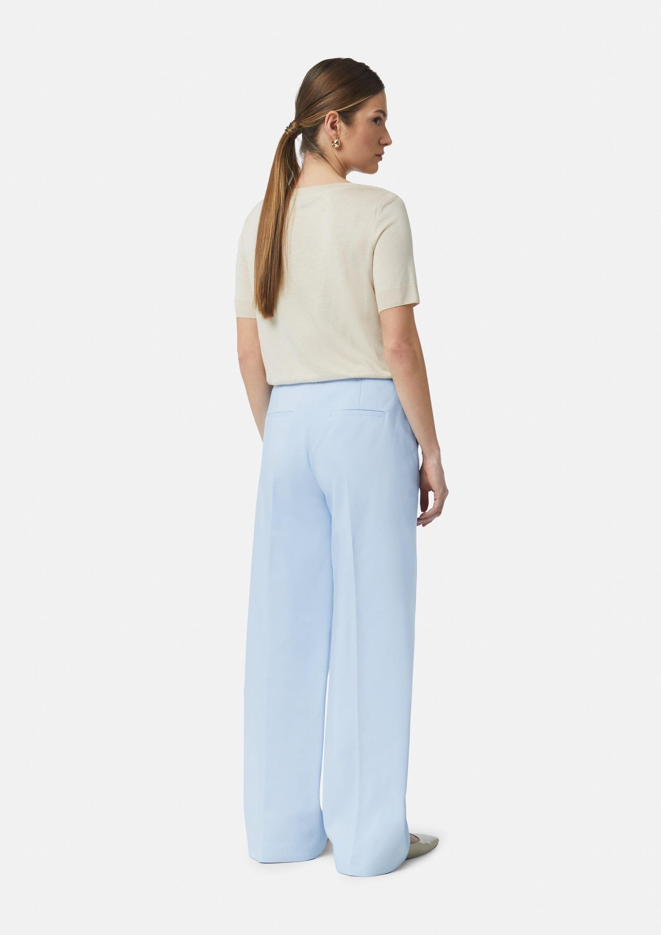comma Chinos Hose Elegante Hose im Loose Fit mit Wide Leg
