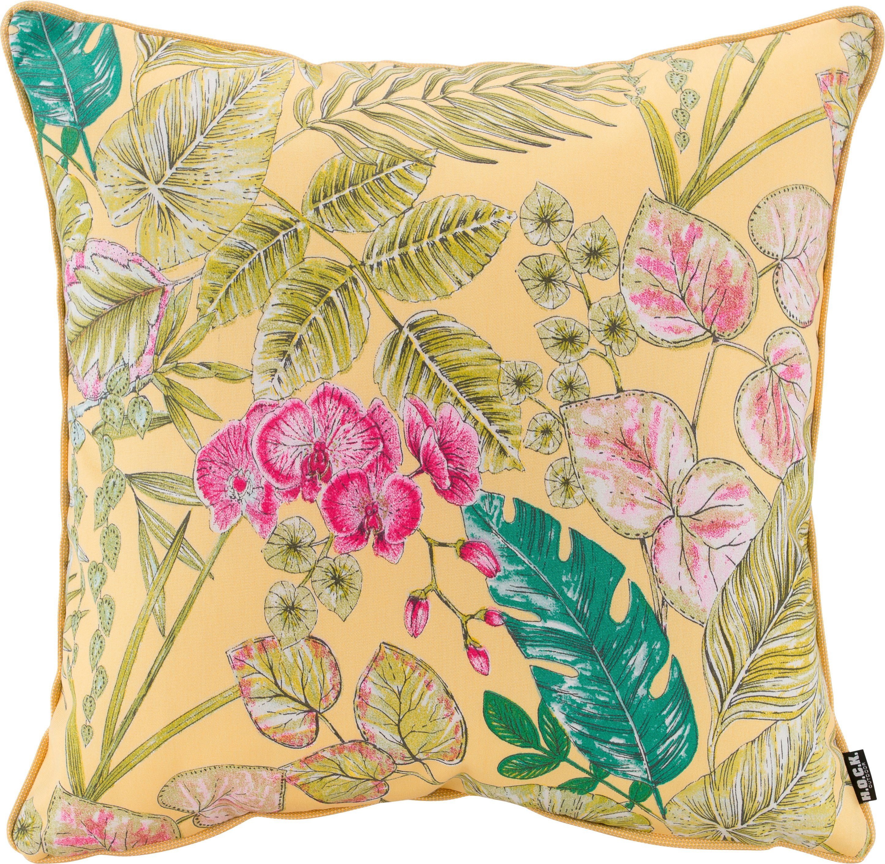 H.O.C.K. Dekokissen Eliza-Bouquet Outdoor, Outdoor geeignet, Kissenhülle mit Füllung, 1 Stück