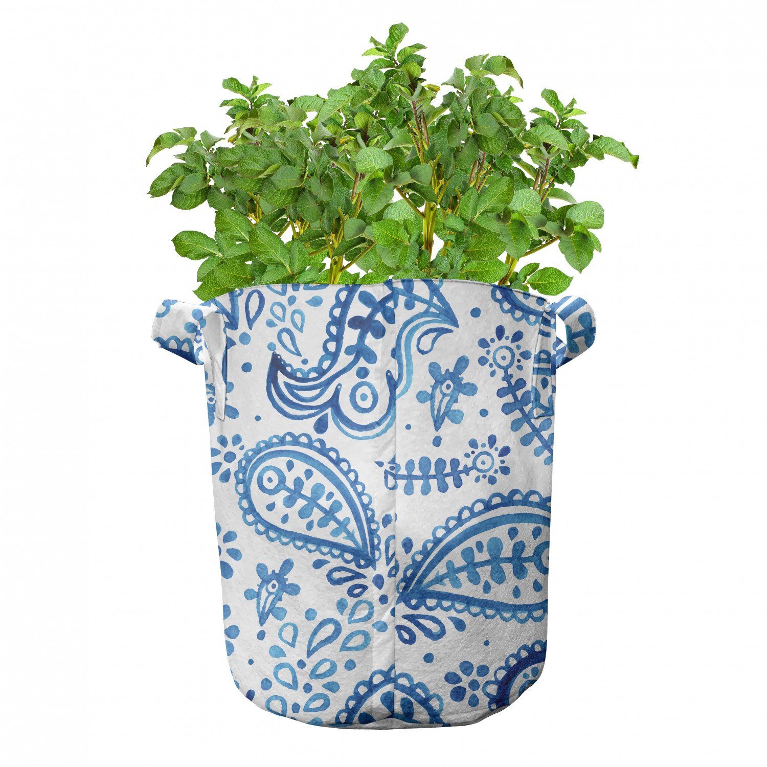 Ikat Stofftöpfe für Pflanzkübel Stil Paisley Pflanzen, mit Abakuhaus hochleistungsfähig Griffen Aquarell