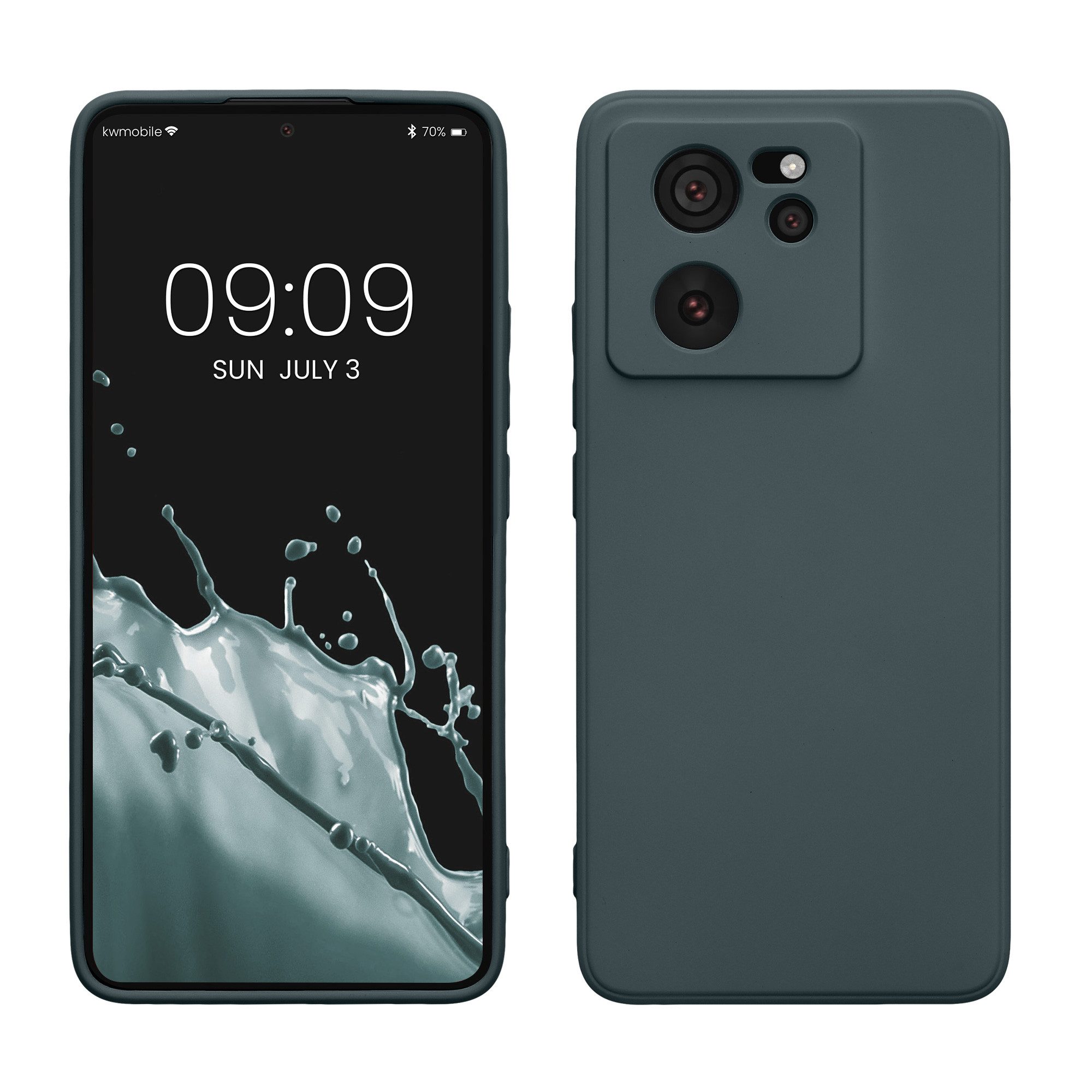 kwmobile Handyhülle Slim Case für Xiaomi 13T / 13T Pro, Hülle Silikon Handy - Handyhülle gummiert