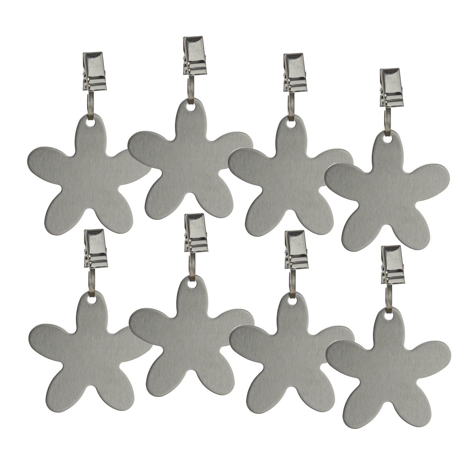MARELIDA Tischtuchklammer Tischdeckenbeschwerer BLUME Tischtuchhalter Tischtuchgewichte 8er Set, (8-tlg)
