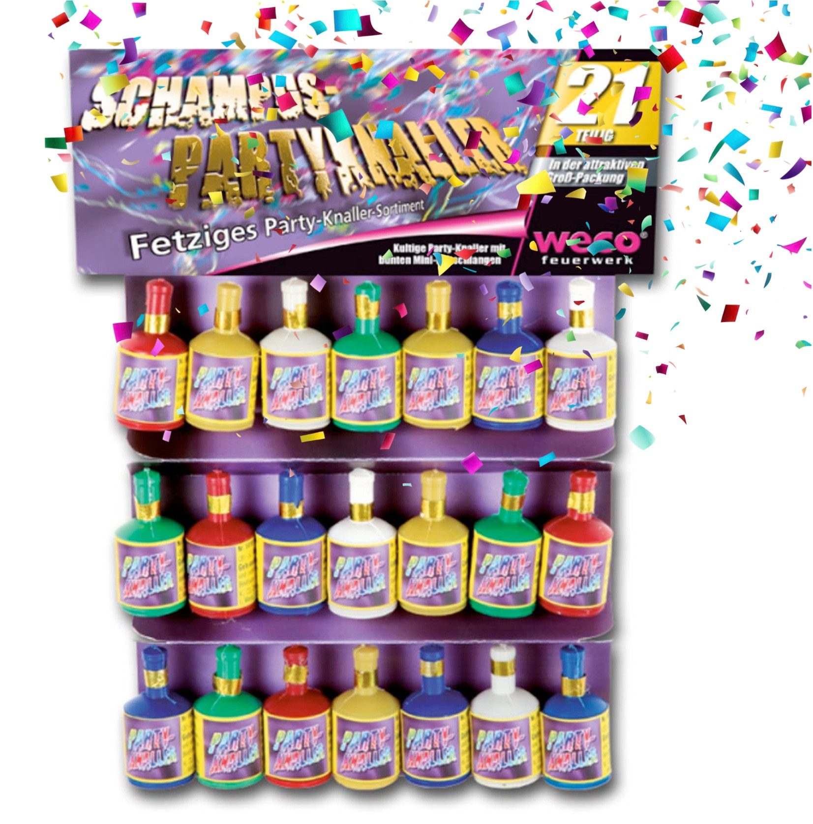 PYROHELD Geburtstagskerze 20x Party Schampus Popper für Silvester & Feiern günstig online kaufen