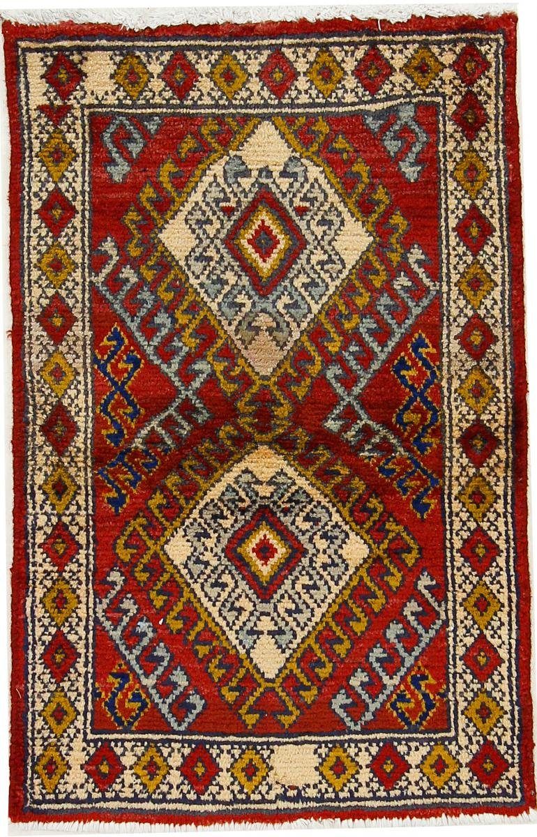 Orientteppich Turkaman 55x84 Handgeknüpfter Orientteppich / Perserteppich, Nain Trading, rechteckig, Höhe: 6 mm