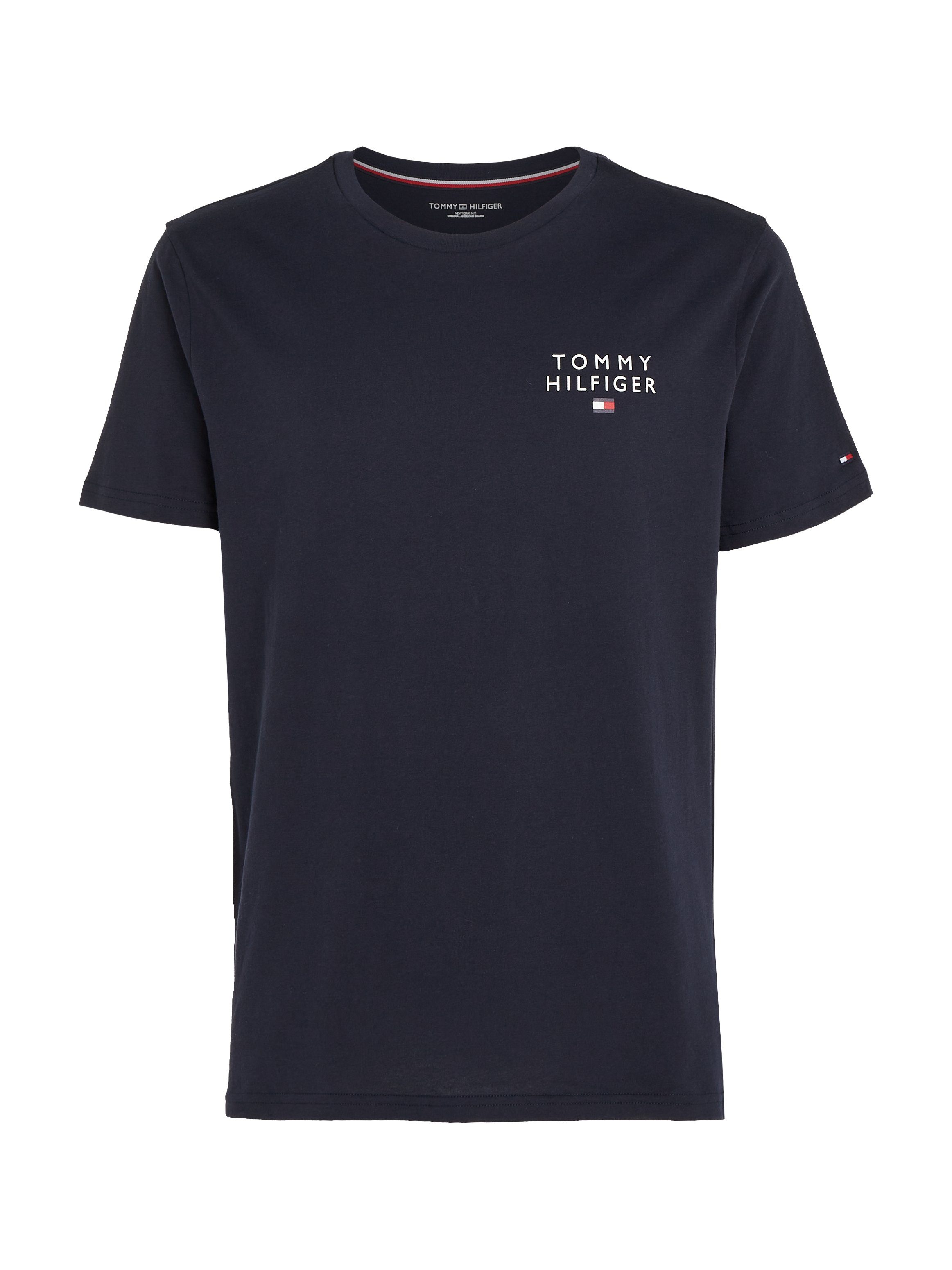 Hilfiger mit Underwear Markenlogo-Druck LOGO Tommy SS Desert-Sky-(dunkelblau) TEE T-Shirt Tommy CN Hilfiger