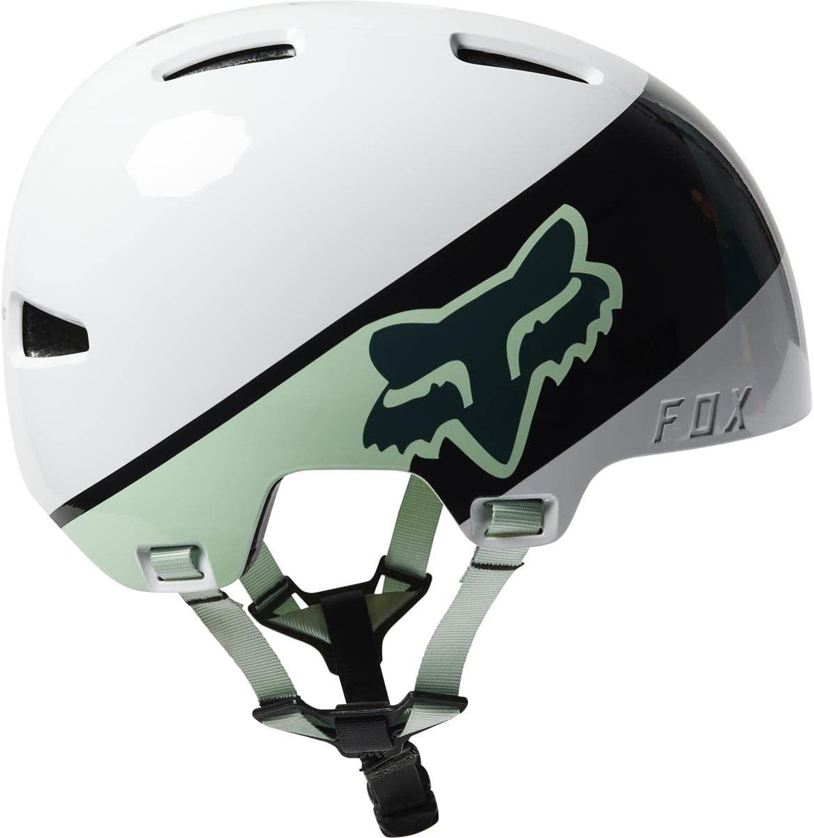 Helm Weiß/Mint Youth Fox MIPS Fox Racing 51-55cm Flight S Togl Protektoren-Set