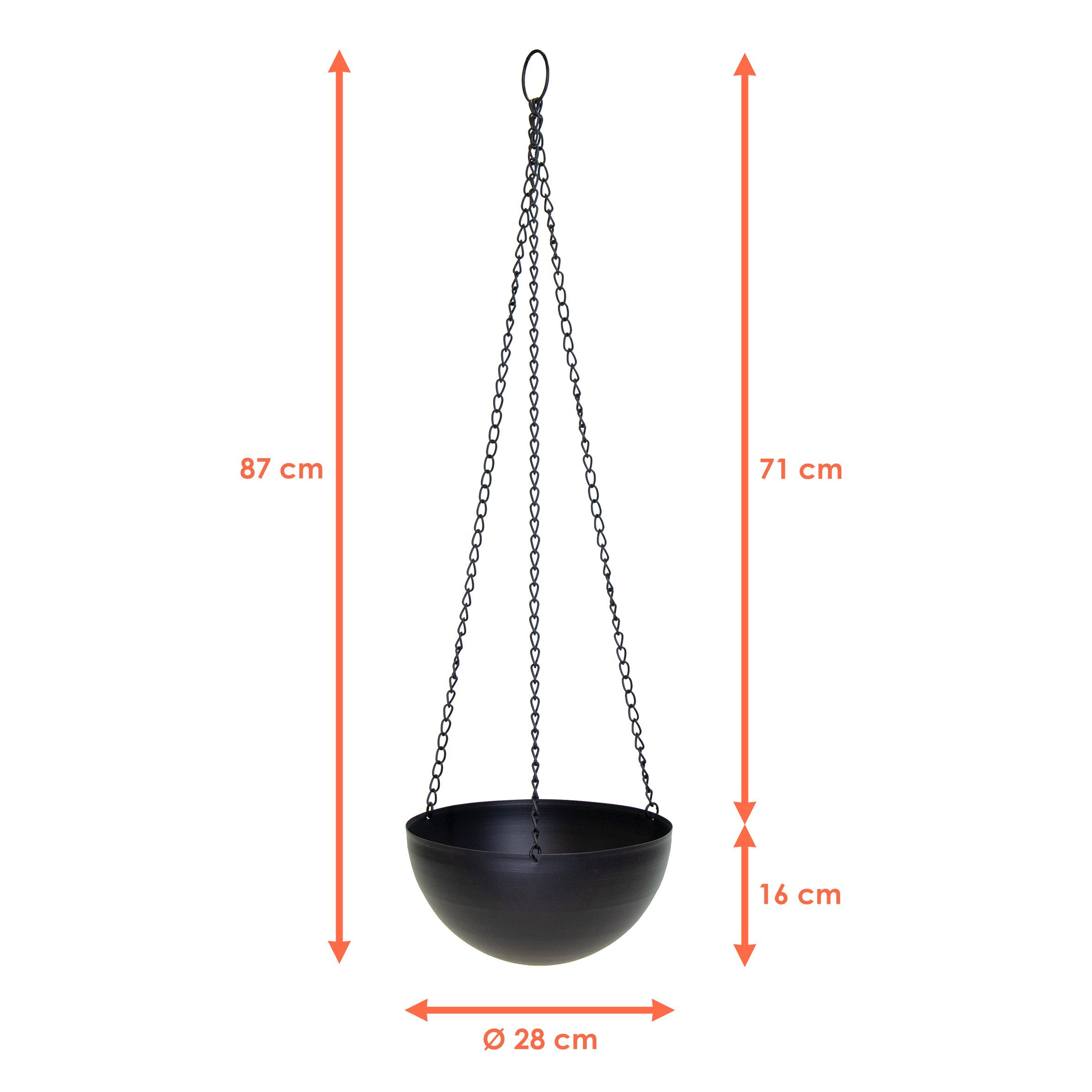 Spetebo Blumenampel Metall Blumentopf zum hängen günstig online kaufen