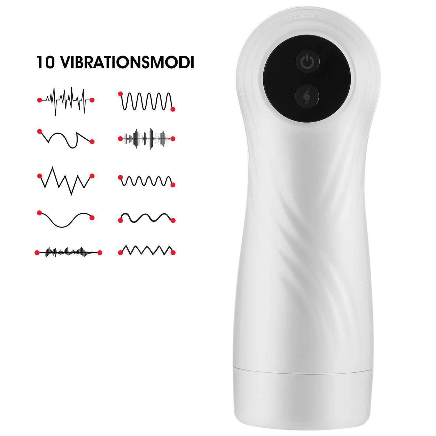 Vibrationsmodi Eichel-Masturbator Stimulator, LETGOSPT 10 mit Automatischer