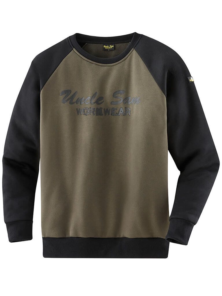 Uncle Sam Rundhalspullover Herren Sweatshirt mit Front-Print - Arbeitspullover mit Rundhals