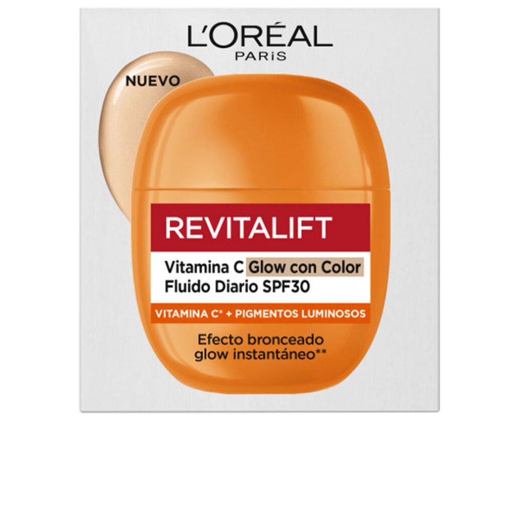 L'Oreal Deutschland Körperpflegemittel REVITALIFT VITAMIN C Tönt Glow Tagesfluid SPF30