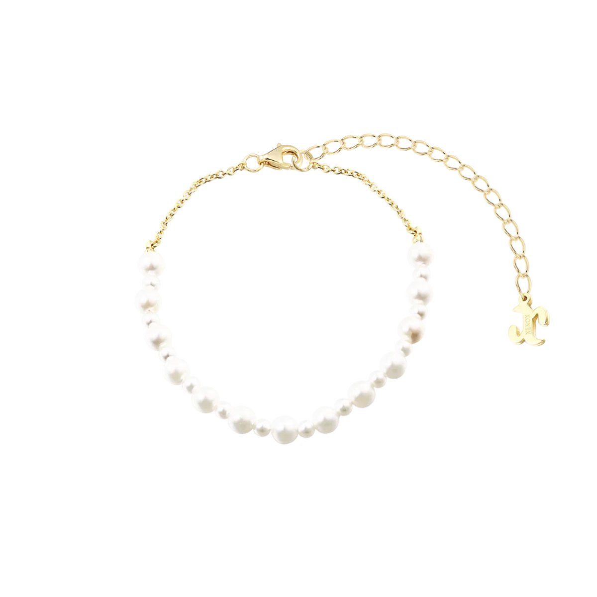 XENOX Armband Xenox Armband Damen Pearl Sea Sterlingsilber 18k Vergoldet XS91930G