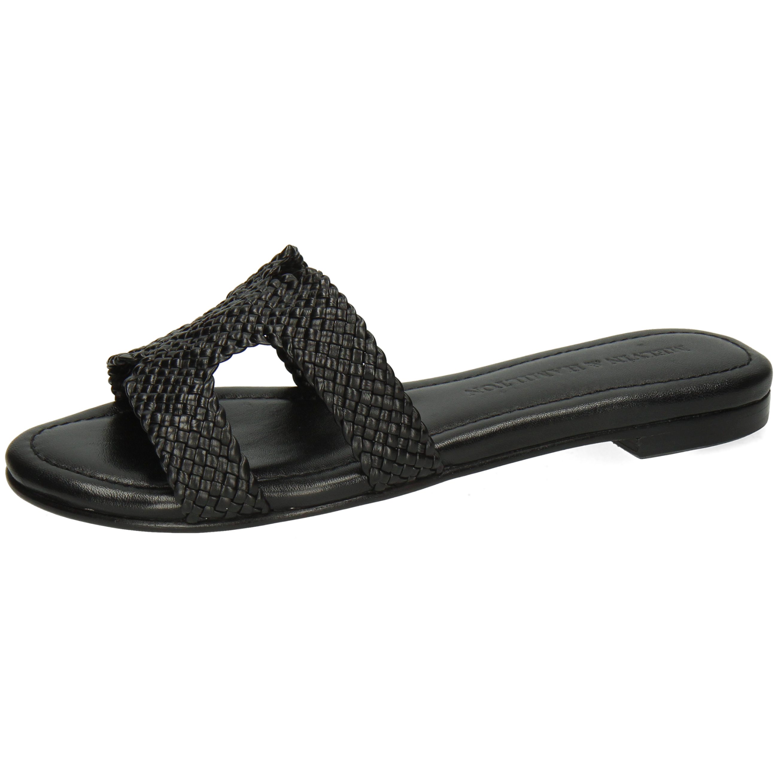 Melvin & Hamilton Hanna 83 Leder-Geflochtene Schuhe für Damen Pantolette Fl günstig online kaufen
