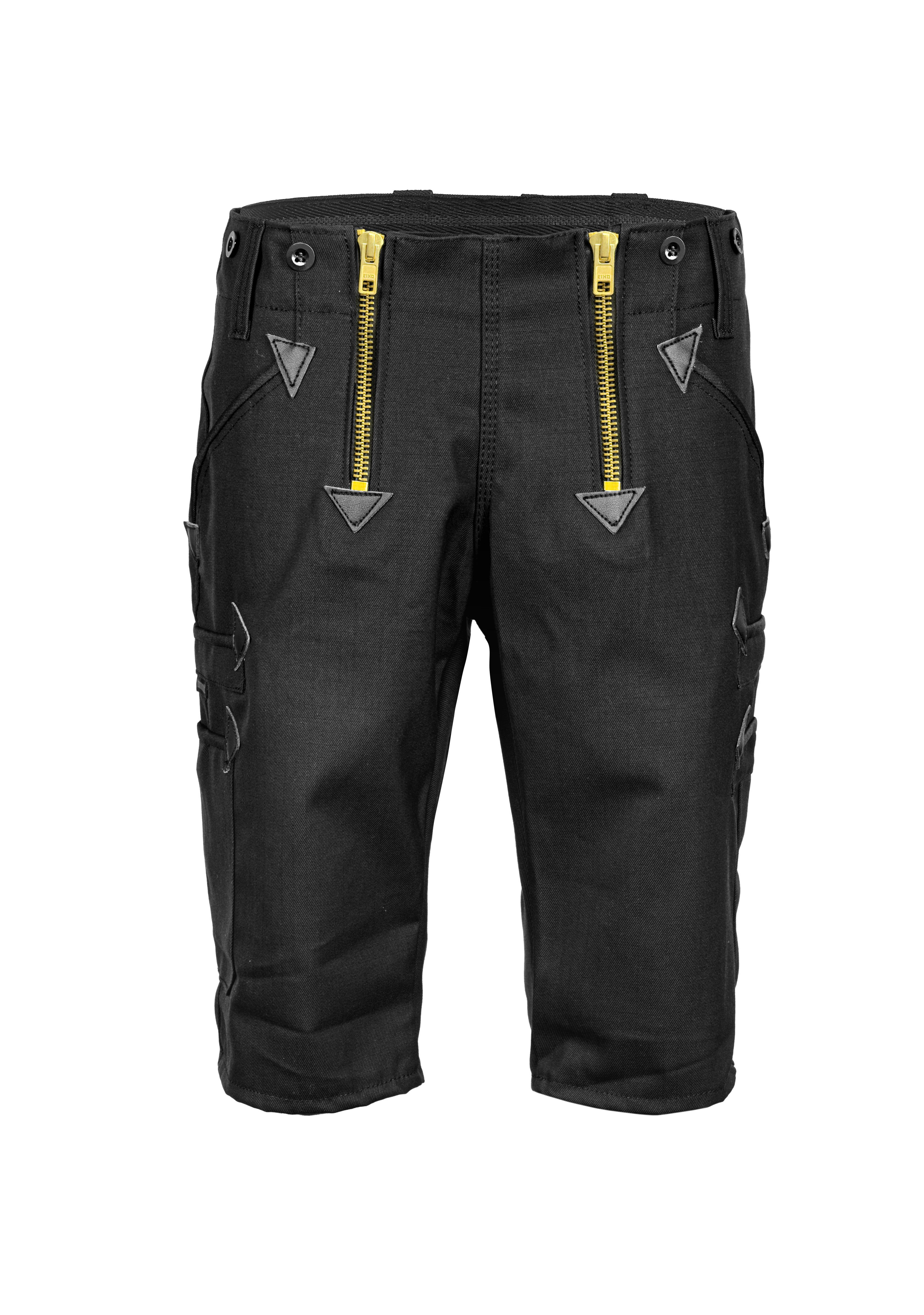 tommit Arbeitsshorts Zunftshort kurze Arbeitshose Multinorm Gewebe Herren Schwarz mit Carbonfaser wasser-, öl- schmutzabweisend. Flammhemmend