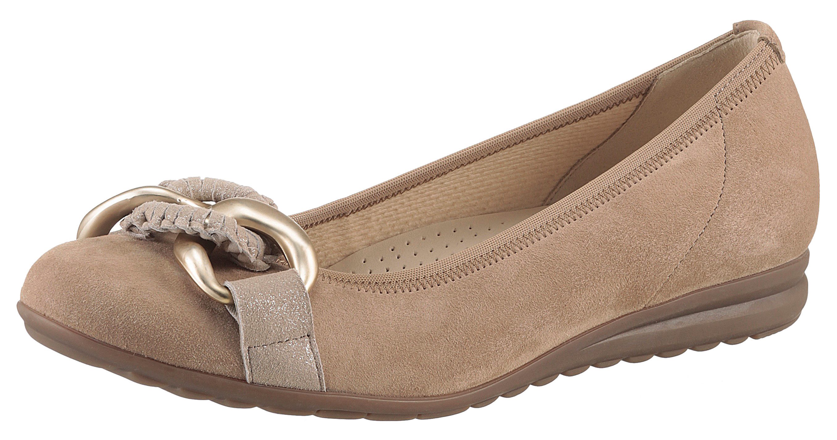 Gabor FLORENZ Ballerina, Keilabsatz, Bequemschuh, Slipper, günstig online kaufen