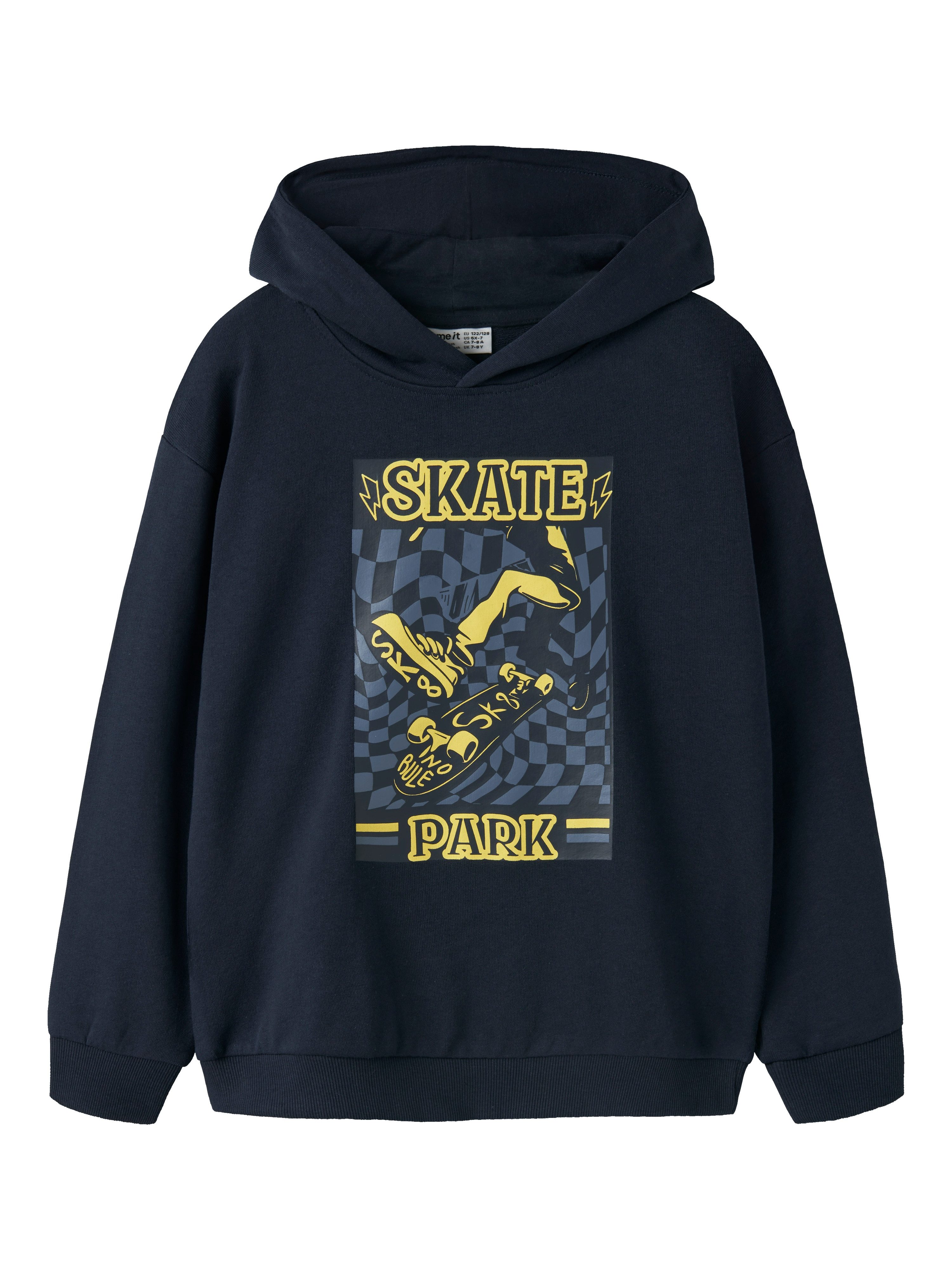 Kapuzensweatshirt NKMVELTEN LS RLX SWEAT WH UNB