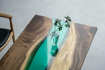 JVmoebel Esstisch, Epoxidharz Esstisch River Table Echtes Holz Massiv Tische