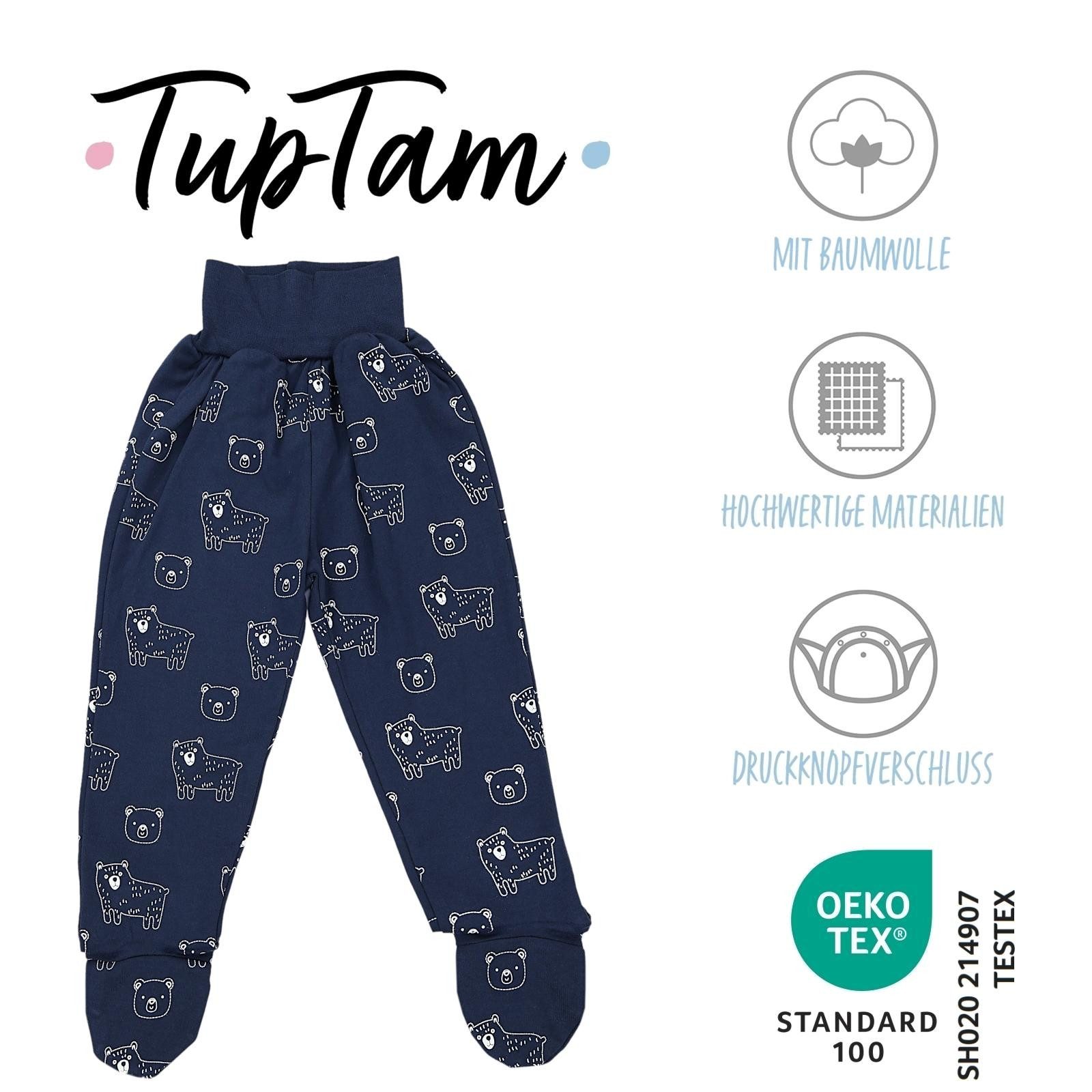 TupTam Strampler TupTam Baby Jungen Strampelhose mit Fuß 3er Pack