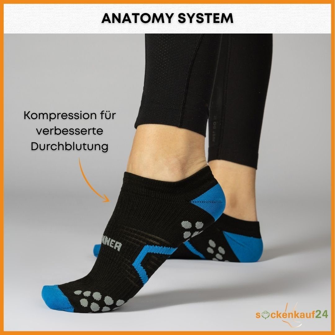 sockenkauf24 Laufsocken low Cut Sportsocken für Herren & Damen Laufsocken kurz (3-Paar) Atmungsaktive Running Socks 50203P WP