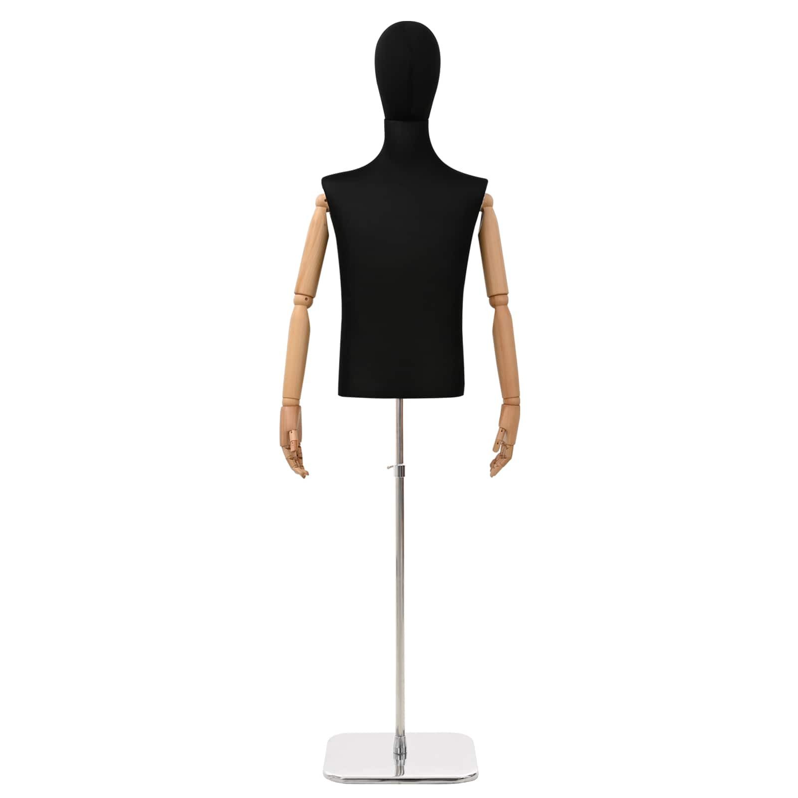 vidaXL Kunsthaarperücke Verstellbarer Mannequin 170-218 cm mit Standfuß Männlich PP
