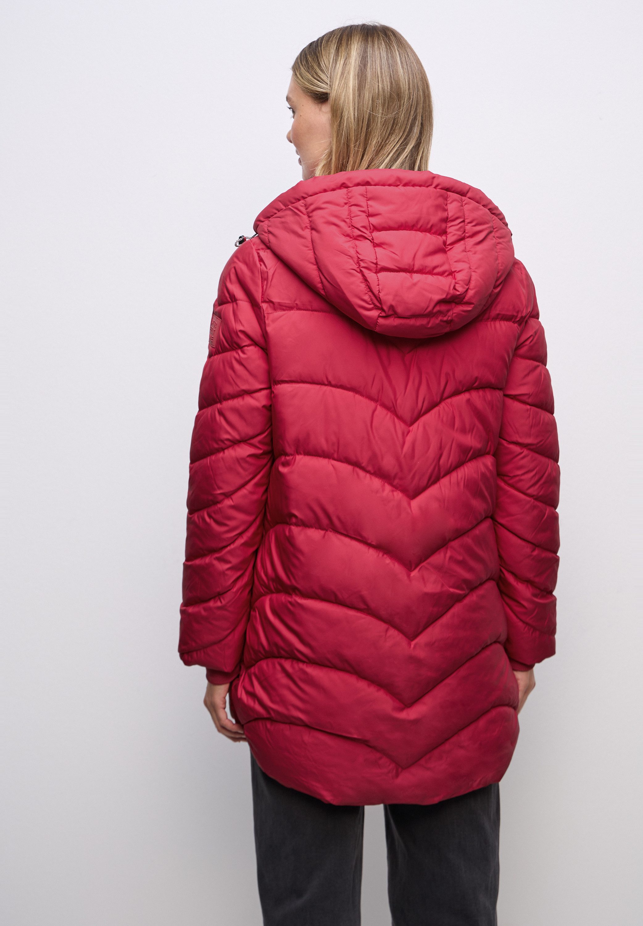 STREET ONE Steppjacke mit Kapuze mit Tunnelzugband