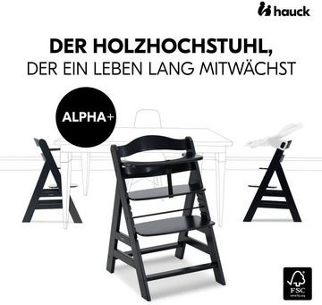 Hauck Hochstuhl Alpha+, Black, FSC® - schützt Wald - weltweit
