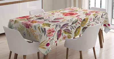 Abakuhaus Tischdecke »Farbfest Waschbar Für den Außen Bereich geeignet Klare Farben«, Bunt Abstrakte Blumen Rosen