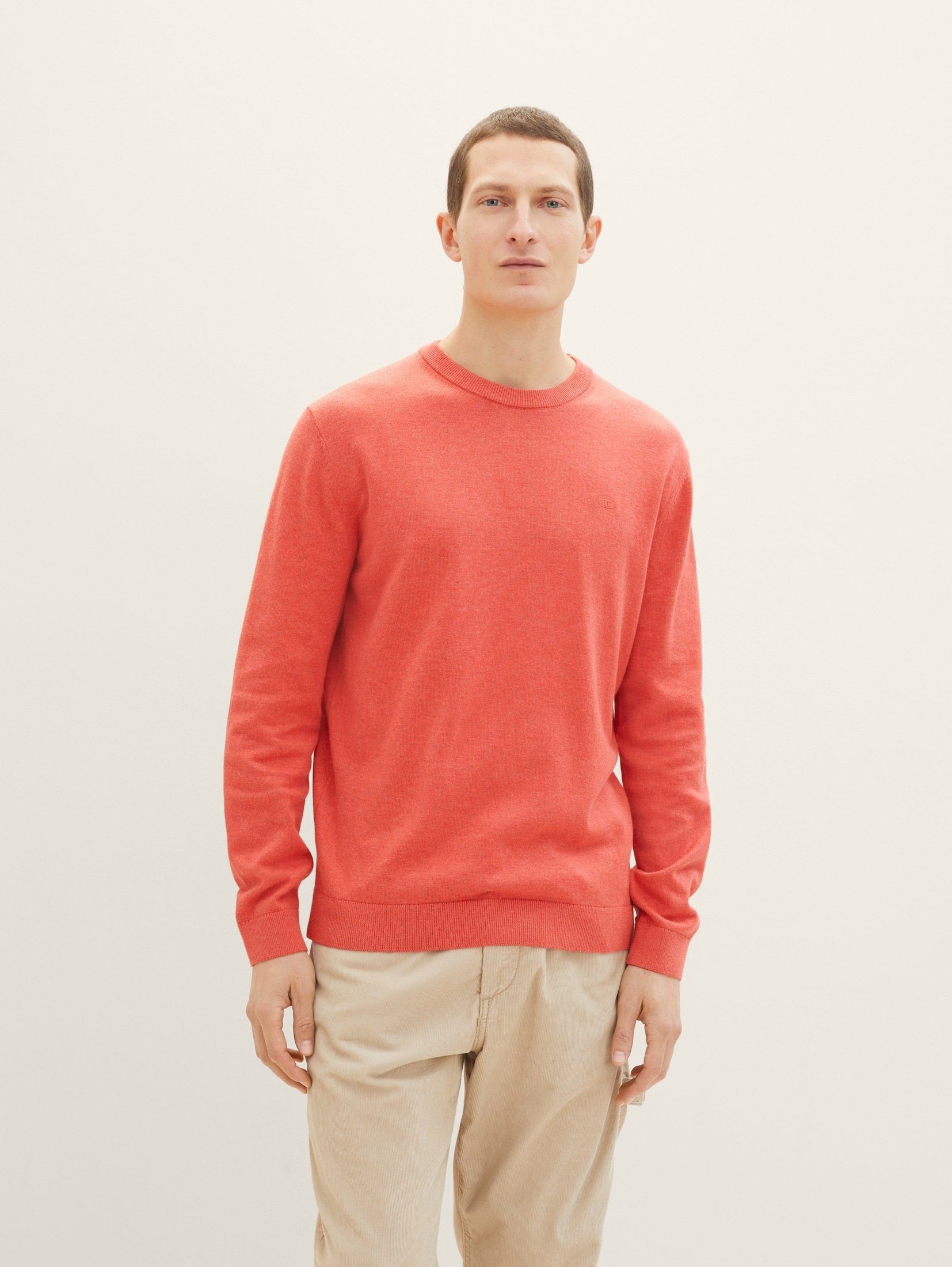 Strickpullover Basic Strickpullover aus Baumwolle