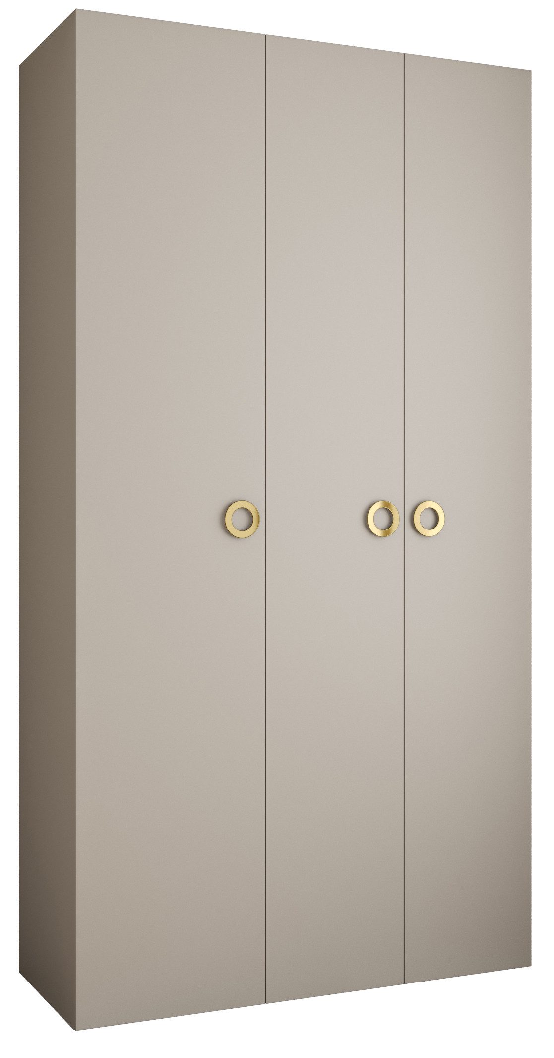 ABIKS MÖBEL Drehtürenschrank COMO 1 Schlafzimmerschrank mit Kleiderstange und Regalen