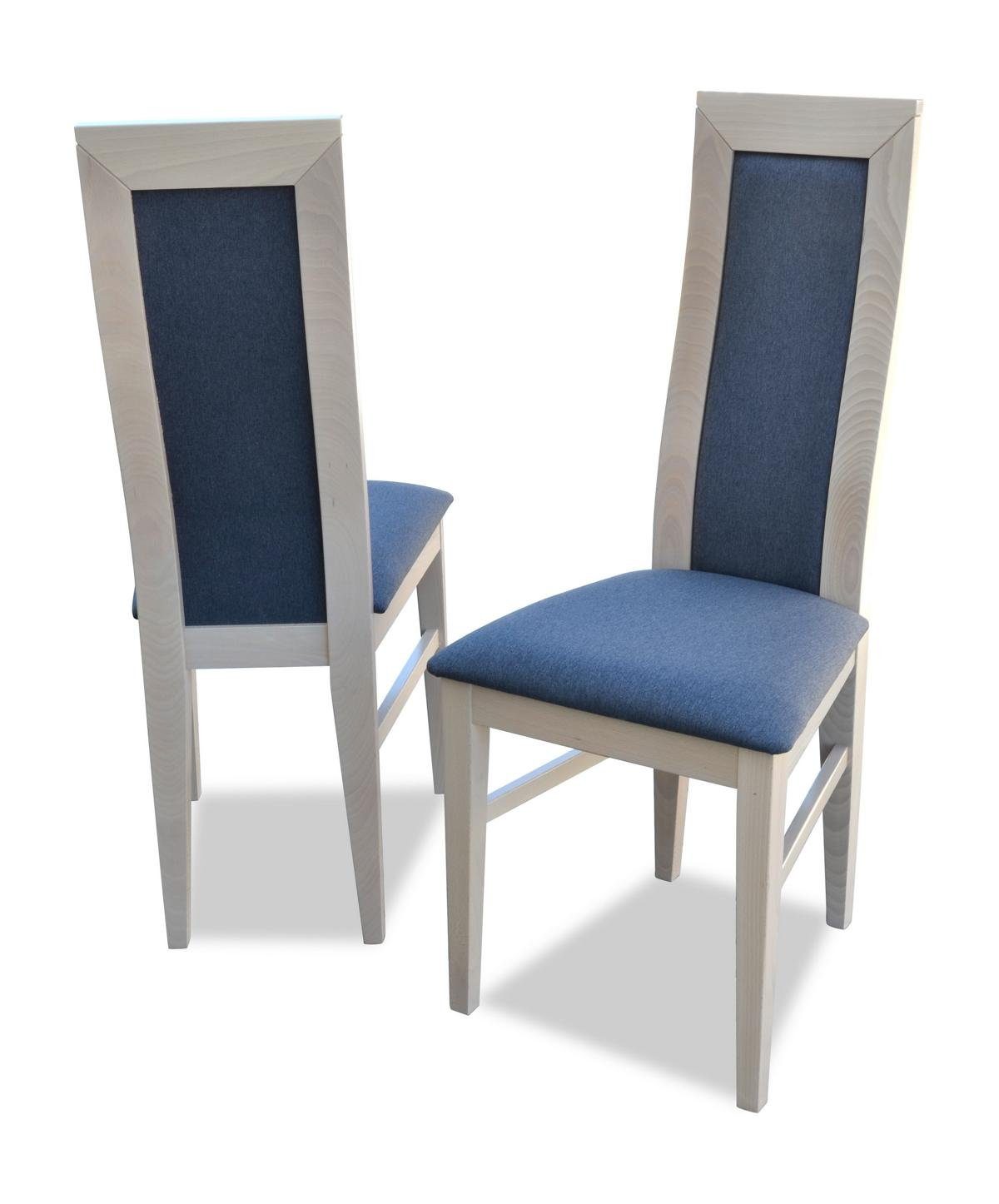 Tisch 1x JVmoebel Ess Polster Lehn Holz Stuhl, Tische Stoff Sitz Leder Stühle
