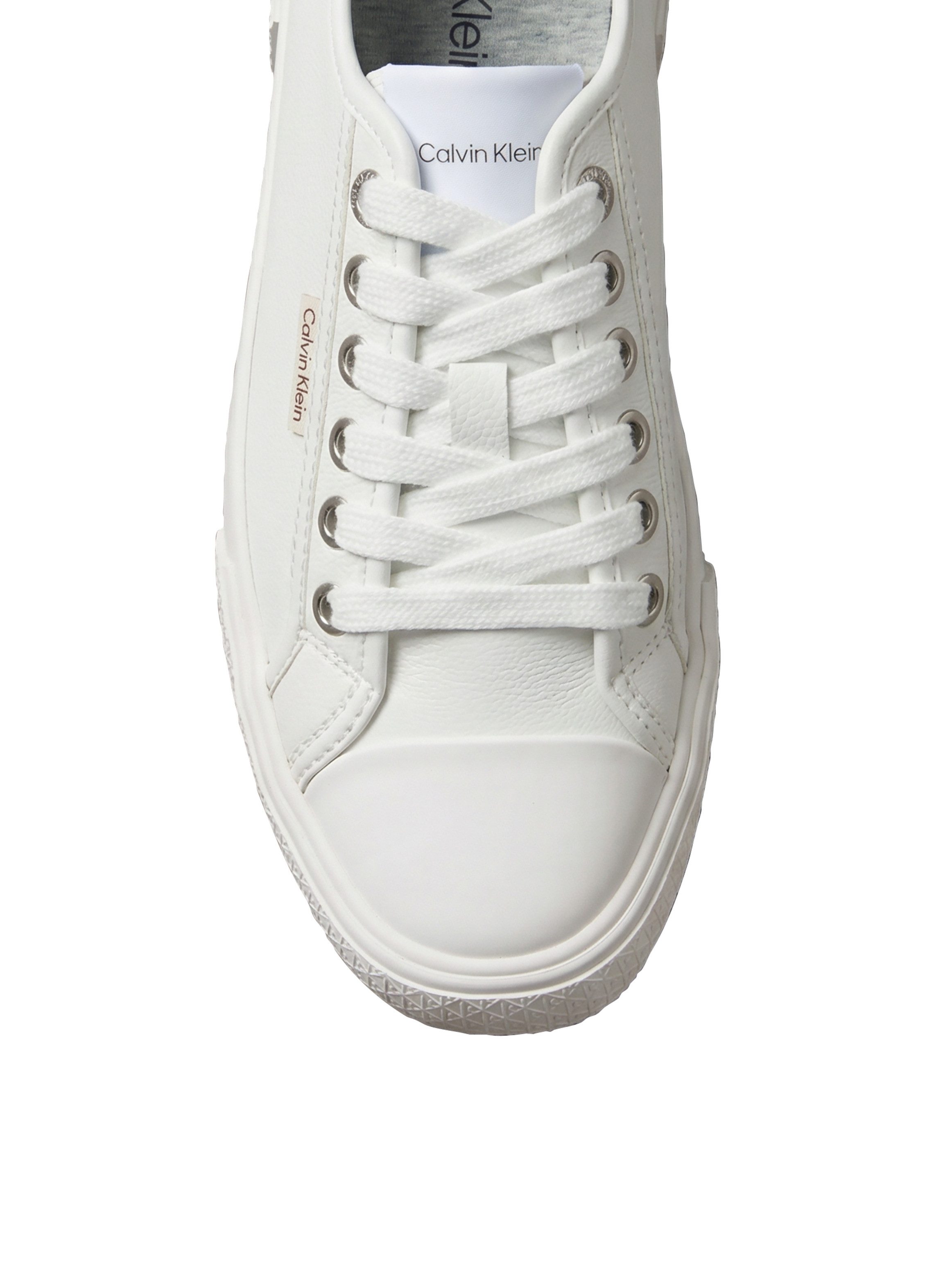 Calvin Klein VULC LACE UP LOW LTH Plateausneaker Schnürschuh, Halbschuh, Trendschuh mit Logoschriftzug – Bild 5 von 5