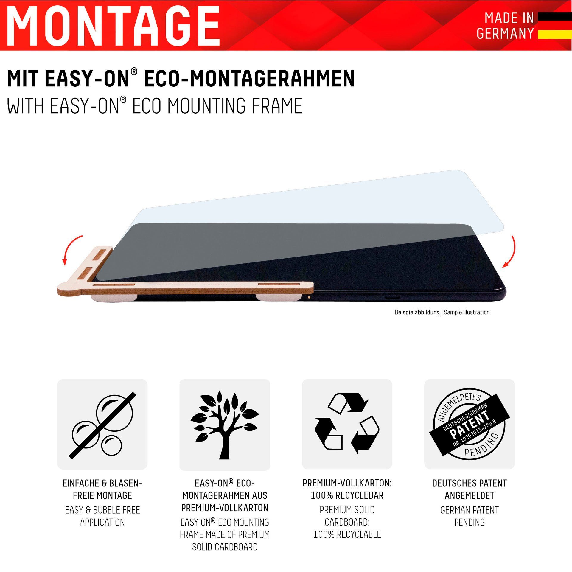 Displex Displayschutzfolie Tablet Glass iPad (7/8/9 Gen)/Air (3. Gen) für iPad (7/8/9 Gen)/Air (3. Gen) – Bild 3 von 5