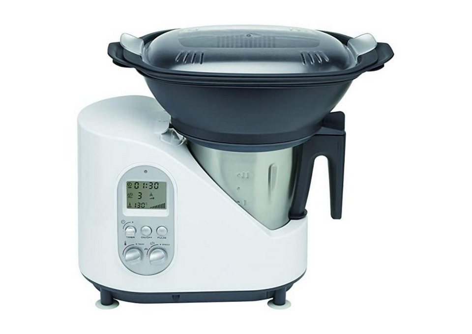 Efbe-Schott Küchenmaschine mit Kochfunktion Thermomaster Jupiter, 1500 W,  2,00 l Schüssel, 10 Geschwindigkeitsstufen, Temperaturregelung,  Zeiteinstellung