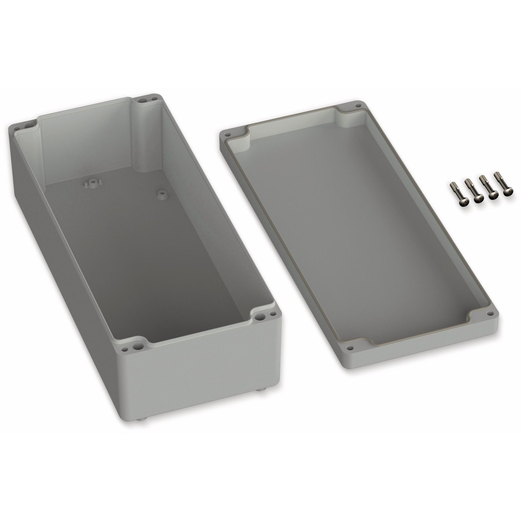 Pollin Verteilerbox POLLIN, ABS Gehäuse, 340 x 150 x 100 mm, IP65, Lichtgrau