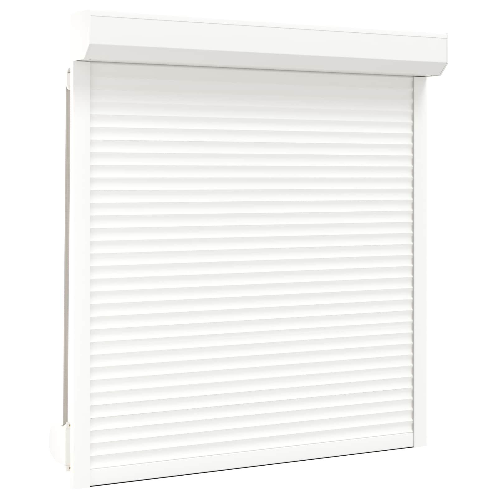 vidaXL Fensterladen Rollladen Weiß 130 x 140 cm Aluminium und Polyurethan, BxH: 14x140 cm, (1-St)