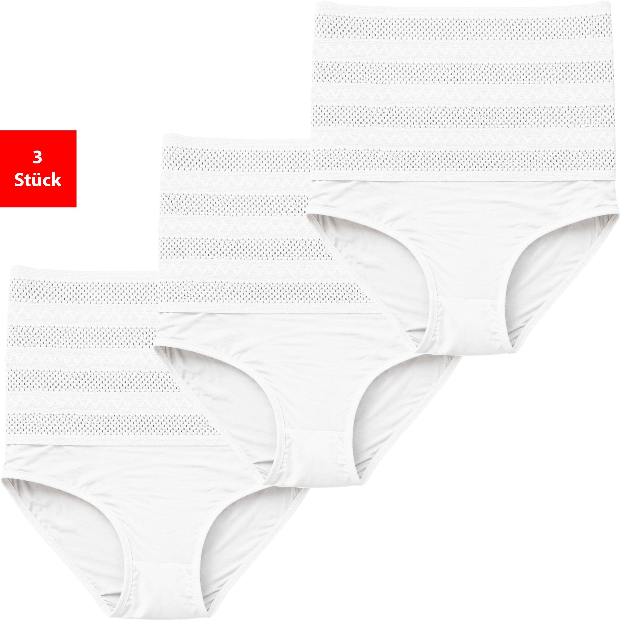 Fashionschmiede Shapingslip Shapewear Damen Unterwäsche Bauchweg 3er-6er Pack Shape Slips (Set, 3-St., 3er-Pack) Modellierung von Bauch und Taille, extra hoch