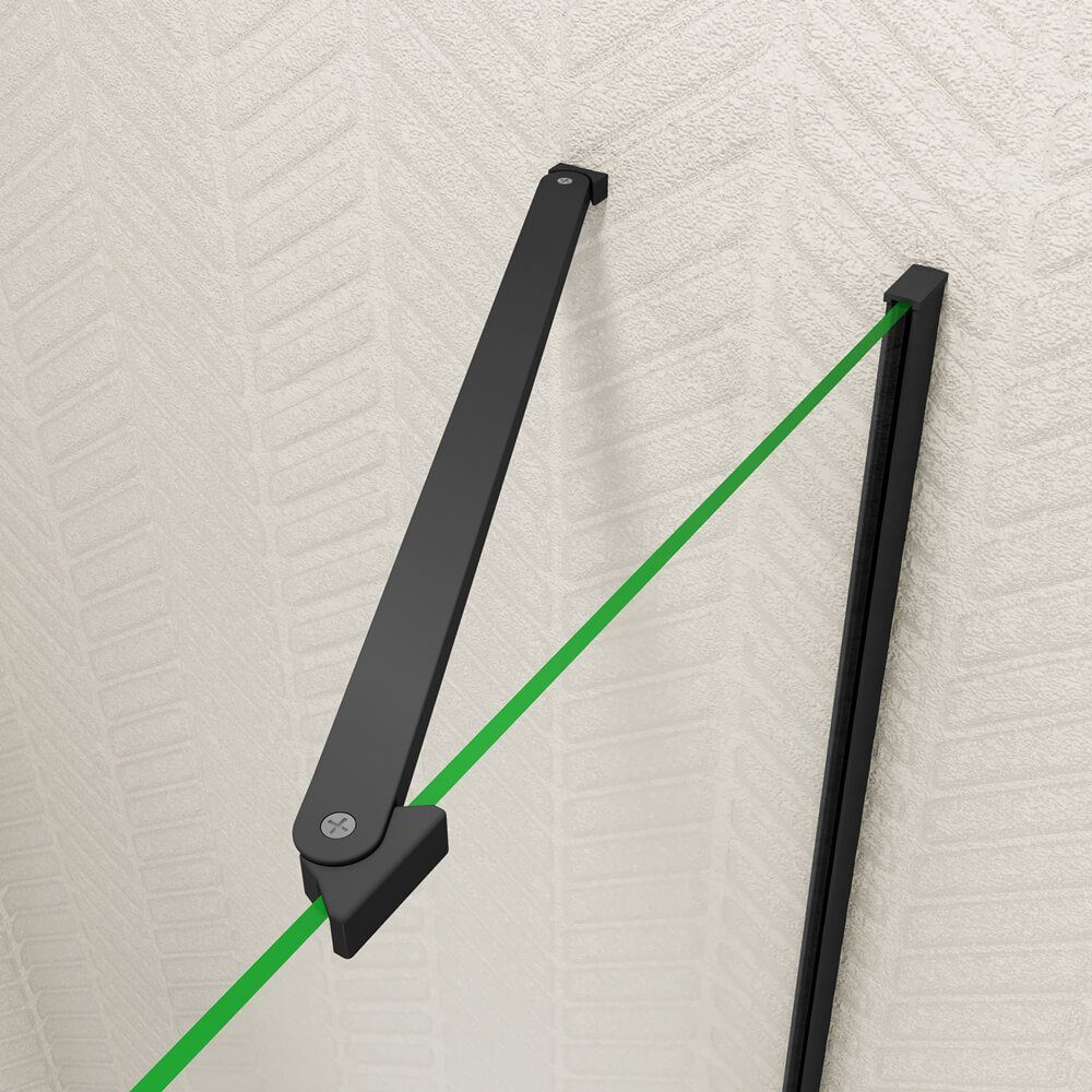 duschspa Eckdusche 185cm Nano Glas Eckeinstieg Duschkabine Duschtür Falttür Scharniertür, BxT: 70x80 cm, Einscheibensicherheitsglas, Sicherheitsglas, Set, ebenerdiger Einbau möglich