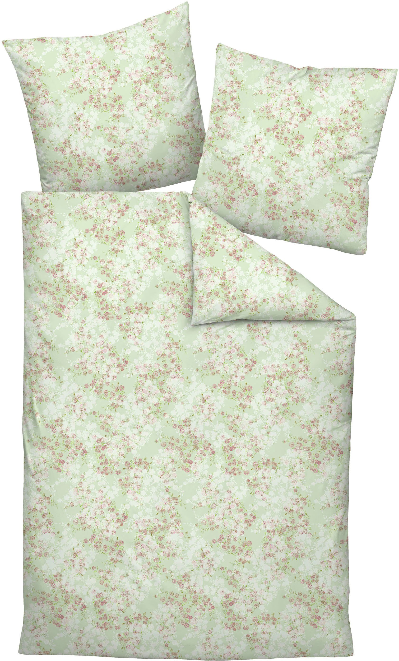 Janine Bettwäsche CARMEN S 55127 07 * 155X220,80x80, Interlock-Jersey, mit Reißverschluss