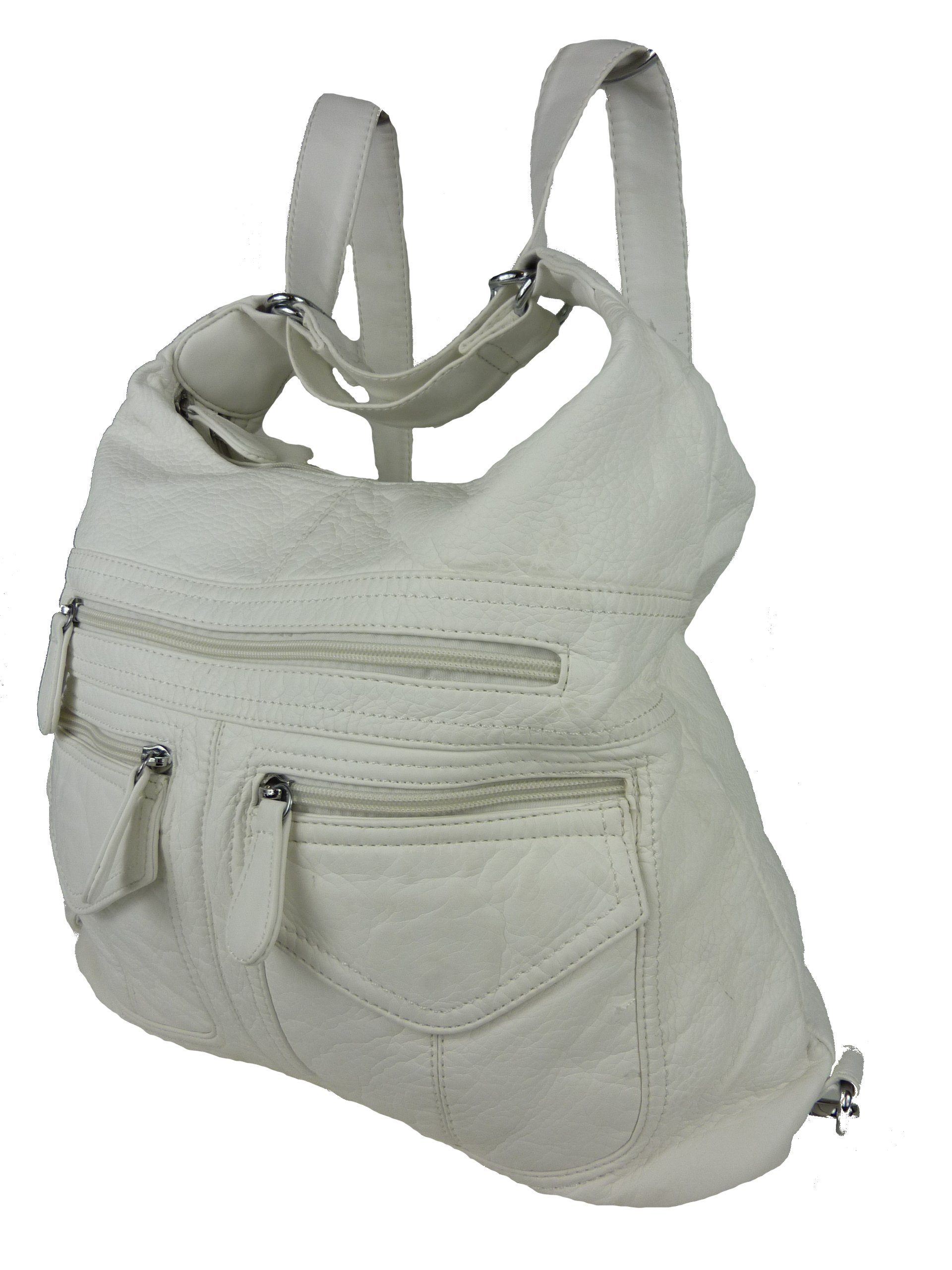 Taschen4life Schultertasche Rucksacktasche AK3435 Multifunktionstasche Schultertasche, Rucksack